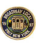 Only NY Broadway Local Strapback Hat Navy NYC Train Patch Leather Strap Rare